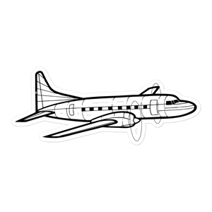 Convair 580 Turbo-Prop Airliner Sticker