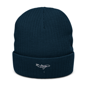 McDonnell Douglas DC-9 Airliner 2 Atlantis Recycled Cuffed Beanie