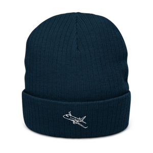 Embraer EMB 175 Regional Jet Atlantis Recycled Cuffed Beanie