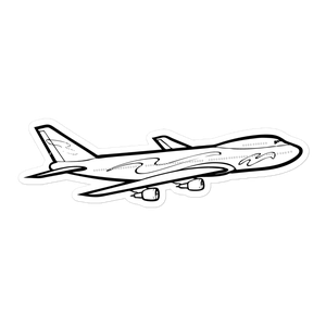Boeing 747 Queen of the Skies Sticker