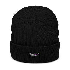 Boeing 747 Queen of the Skies Atlantis Recycled Cuffed Beanie