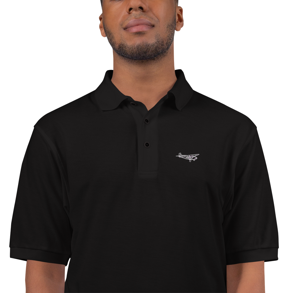 Ford Tri-Motor Tin Goose Port Authority Embroidered Polo Shirt 
