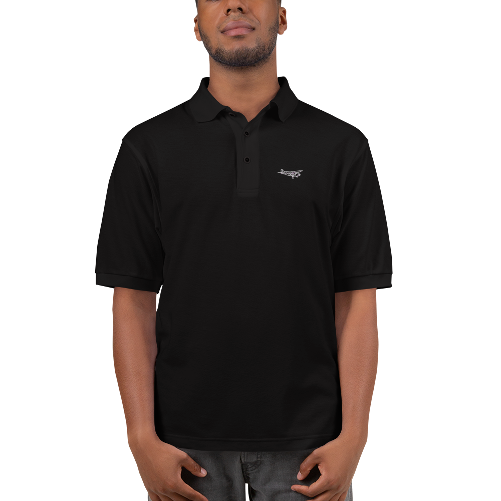 Ford Tri-Motor Tin Goose Port Authority Embroidered Polo Shirt 