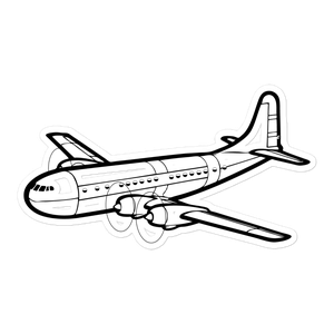 Boeing 377 Luxury Airliner Sticker