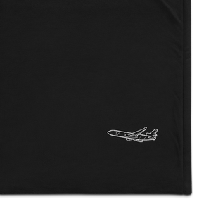 McDonnell Douglas MD-11 Airliner 2 Port Authority Embroidered Premium Sherpa Blanket