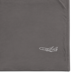 McDonnell Douglas MD-11 Airliner 2 Port Authority Embroidered Premium Sherpa Blanket