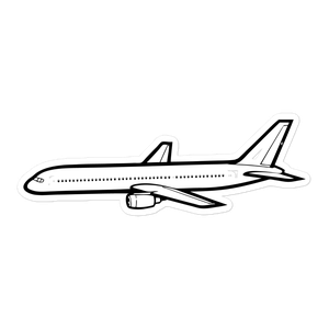 Boeing 757-200 Airliner 2 Sticker