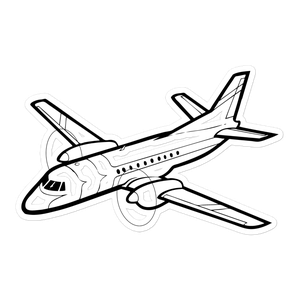 SAAB 340 Regional Airliner Sticker