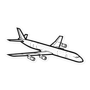 Douglas DC-8-61 Airliner Sticker