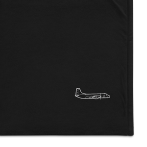 YS-11 Japanese Turboprop Airliner Port Authority Embroidered Premium Sherpa Blanket