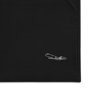 Bombardier CRJ 1000 Regional Jet Port Authority Embroidered Premium Sherpa Blanket