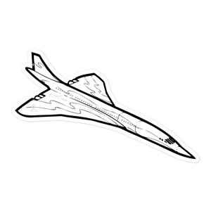 Concorde Supersonic Airliner Sticker