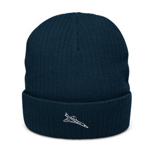 Concorde Supersonic Airliner Atlantis Recycled Cuffed Beanie