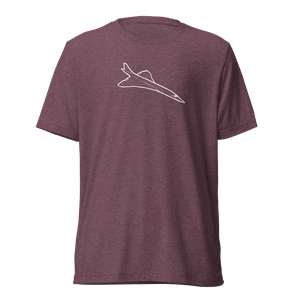 Concorde Supersonic Airliner Tri-blend T-Shirt