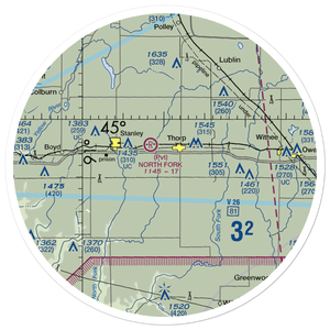 Vern Air Park (WS60) VFR Sectional Sticker (30 mile)