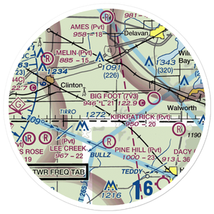 Barten Airport (WS55) VFR Sectional Sticker (20 mile)