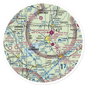 Christie Aerodrome (WS49) VFR Sectional Sticker (30 mile)