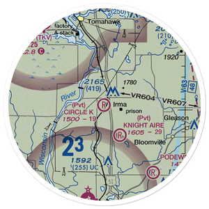 Circle K Airport (WS45) VFR Sectional Sticker (20 mile)
