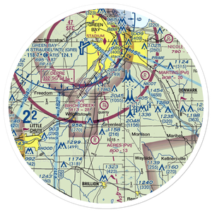 Birch Creek Airport (WS43) VFR Sectional Sticker (30 mile)