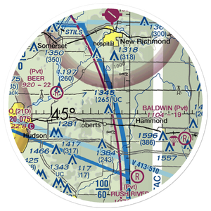 Rusmar Farms Airport (WS41) VFR Sectional Sticker (20 mile)