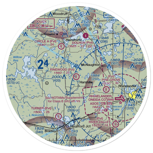 Pinewood Air Park (WS39) VFR Sectional Sticker (30 mile)