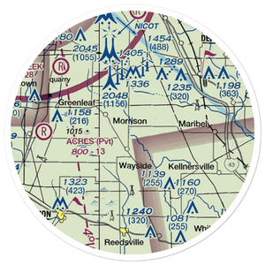 Otto-Gibbons Airport (WS31) VFR Sectional Sticker (20 mile)