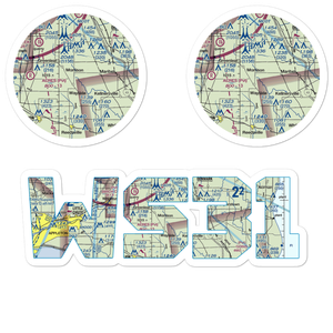 Otto-Gibbons Airport (WS31) VFR Sectional Sticker Pack