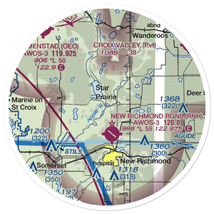 Hexum Flight Park Ultralightport (WS30) VFR Sectional Sticker (20 mile)
