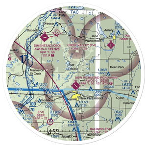 Hexum Flight Park Ultralightport (WS30) VFR Sectional Sticker (30 mile)