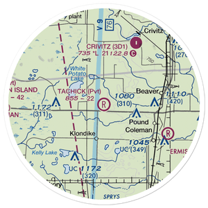 Tachick Field (WS29) VFR Sectional Sticker (20 mile)