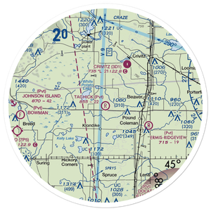 Tachick Field (WS29) VFR Sectional Sticker (30 mile)