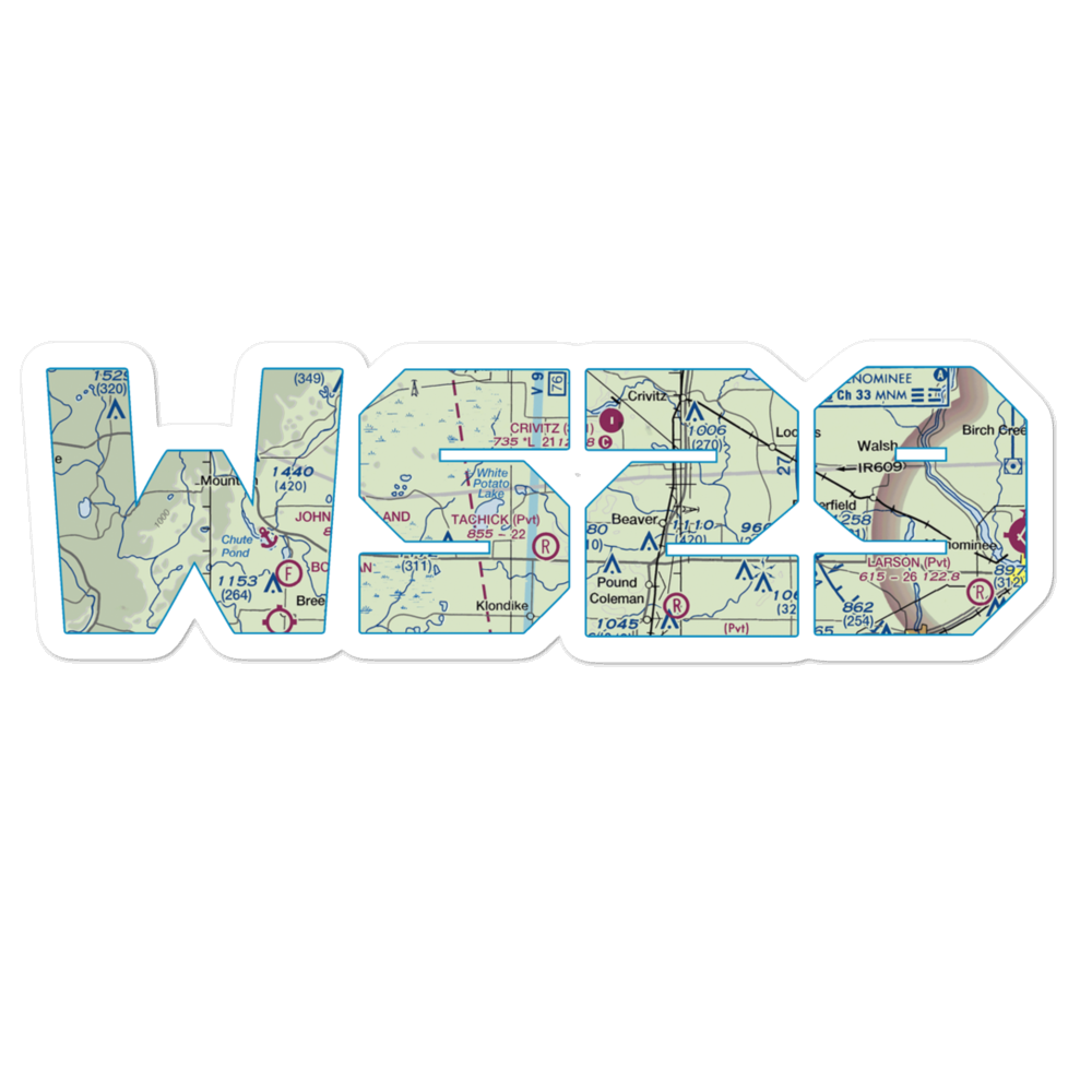 Tachick Field (WS29) VFR Sectional Sticker 