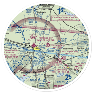 Coleman Airport (WS28) VFR Sectional Sticker (30 mile)