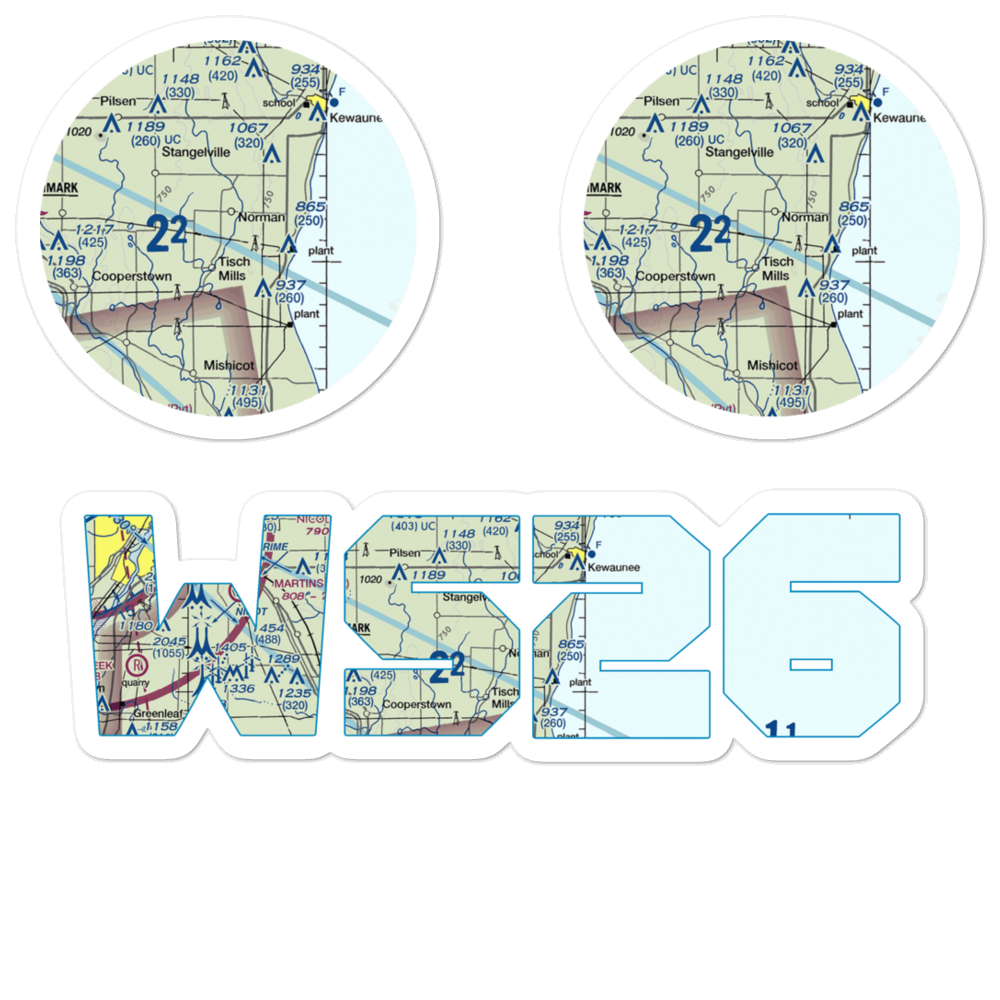 Ranch Side Airport (WS26) VFR Sectional Sticker Pack 