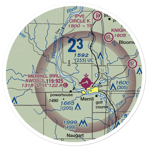 R & S Landing Strip (WS23) VFR Sectional Sticker (20 mile)