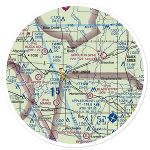 Wolfgram Airport (WS22) VFR Sectional Sticker (30 mile)