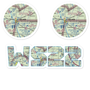 Wolfgram Airport (WS22) VFR Sectional Sticker Pack