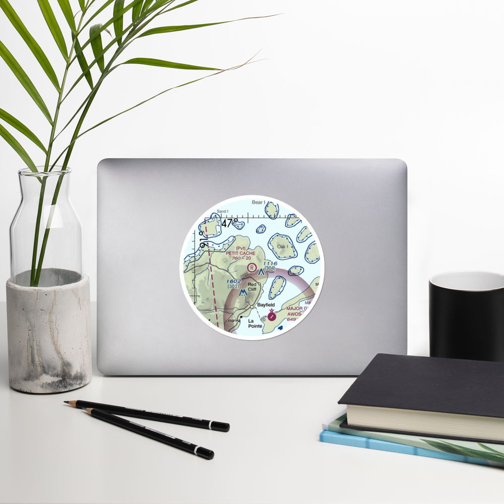Petit Cache Airport (WS19) VFR Sectional Sticker (20 mile) 