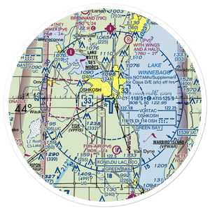 Pioneer Airport (WS17) VFR Sectional Sticker (30 mile)