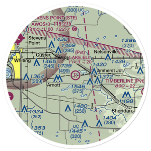 Lake Ell Field (WS14) VFR Sectional Sticker (20 mile)