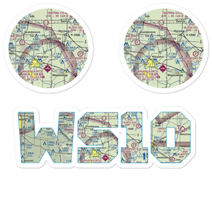 Casey Lake Airport (WS10) VFR Sectional Sticker Pack