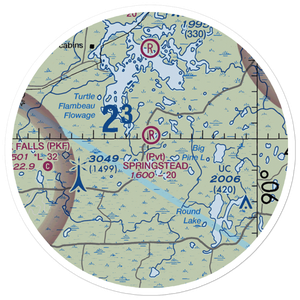 Springstead Airport (WS06) VFR Sectional Sticker (20 mile)