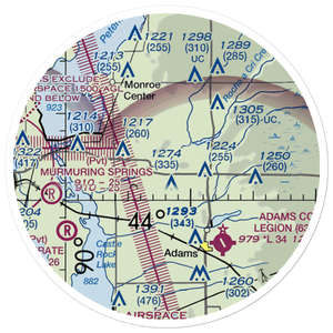 Zanadu Airport (WS04) VFR Sectional Sticker (20 mile)