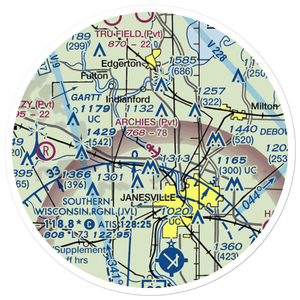 Archie's Seaplane Base (WS01) VFR Sectional Sticker (20 mile)