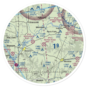 Hayes Road Airport (WN99) VFR Sectional Sticker (30 mile)