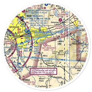 Sky Meadows Airpark (WN92) VFR Sectional Sticker (30 mile)