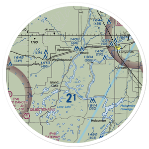 Taylorport Airport (WN90) VFR Sectional Sticker (30 mile)