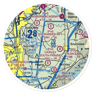 Bryan Airport (WN87) VFR Sectional Sticker (20 mile)