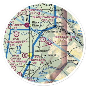 Bergseth Field (WN76) VFR Sectional Sticker (20 mile)