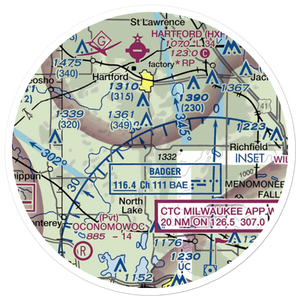 Erin Aero Airport (WN75) VFR Sectional Sticker (20 mile)